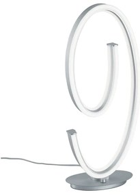 Szara lampa stołowa LED ze sterowaniem głosowym/mobilną aplikacją i metalowym kloszem (wysokość 65 cm) Ciola – CINQUE