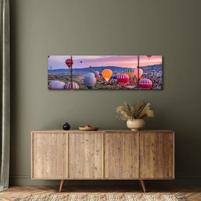 Obraz - Balony na ogrzane powietrze (170x50 cm)