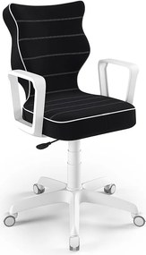 Krzesło obrotowe z podłokietnikami Norm White rozmiar 5 (146-176,5 cm)
