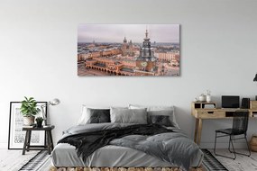 Obraz na szkle Kraków Panorama zima kościoły