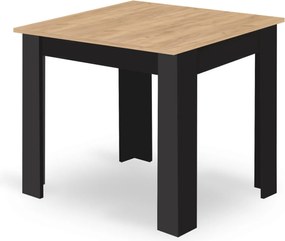 Zestaw jadalniany 1 + 4, stół MADO ARTISAN 80x80 + krzesła BALI MARK czarne