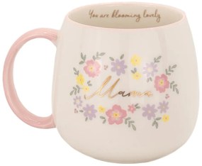 Jasnoróżowy porcelanowy kubek 450 ml Mama You Are Blooming – Sass &amp; Belle