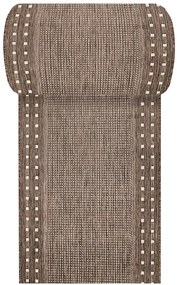 Dwustronny brązowy chodnik na metry 30x12x4 W6-S63