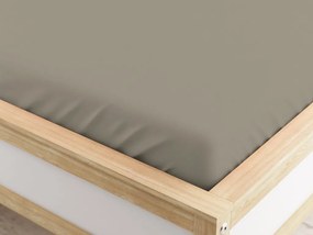 PrzytulneMieszkanie.pl Prześcieradło z mikrofibry z gumką beżowe 160 x 200 cm