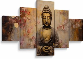 Obraz - Budda, malarstwo (125x70 cm)