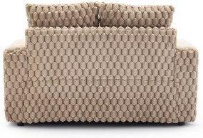 Fotel Wypoczynkowy Sofa KOBEL Brązowy Pluszowy Nowoczesny