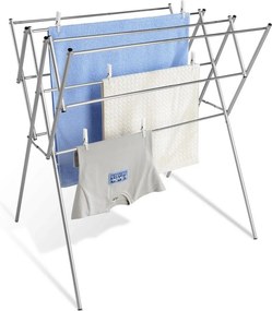 Suszarka na pranie w kolorze srebra z połyskiem 8 m – Wenko