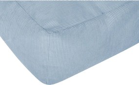 Jasnoniebieski sztruksowy puf Keno – noo.ma