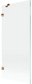 Mexen Lunar parawan nawannowy 1-skrzydłowy 80 x 150 cm, transparent, różowe złoto - 897-080-000-60-00