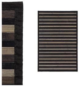 Szary bambusowy dywan 60x90 cm – Casa Selección