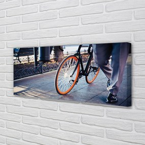 Obraz drukowany na płótnie Miejska Przejażdżka Rowerem