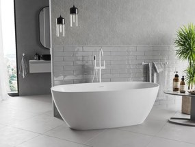 Mexen Luvo Slim wanna wolnostojąca 170 x 75 cm, biała, przelew biały - 52801707500-20