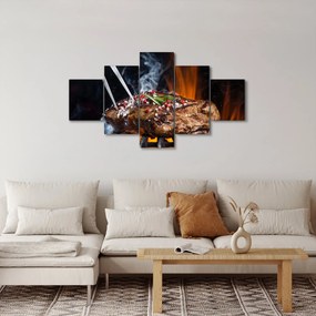 Obraz stek z grilla (125x70 cm)