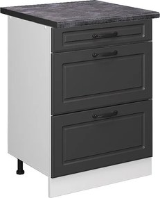 Szafka dolna do kuchni antracytowy domek wiejski 60x60x81.6 r-line