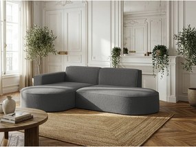 Narożnik Parma Studio, do salonu, tkanina Quelle, lewy, szary (92)