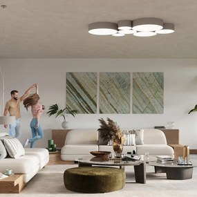 Szara lampa wisząca ø 45 cm Atis – Nice Lamps