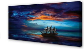 Zdjęcie na płótnie Wieczorny Rejs Statkiem