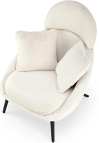Fotel Merry z tkaniny imitującej futro