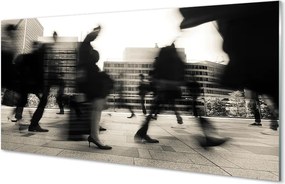 Panel nad Blat Kuchenny Tłum Ludzi w Metropolii