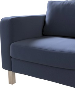 Pokrowiec na fotel Karlstad kolor granatowy tkanina welwetowa