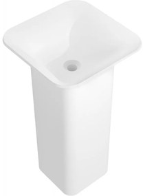 Mexen Ria umywalka wolnostojąca z konglomeratu 45 x 45 cm, biała mat - 26584500