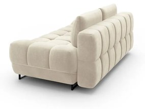 Beżowa 3-osobowa sofa rozkładana z aksamitnym obiciem Windsor &amp; Co Sofas Cirrus