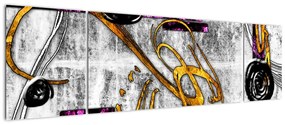 Obraz abstrakcji (170x50 cm)