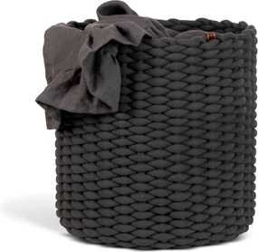 Tekstylny koszyk ø 40x40 cm Peach Skin Round XL – Bigso