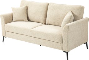 HOMCOM Sofa 2-osobowa z grubą tapicerką, do 360 kg, 179 x 80 x 89 cm, Beżowa