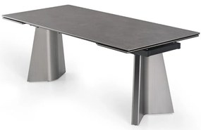 Nowoczesny stół rozkładany Nexus  200(280)×90 cm zachwyca eleganckim białym blatem z masy ceramicznej i solidną podstawą ze stali szczotkowanej. Styl, trwałość i funkcjonalność w jednym – idealny do jadalni i salonu.