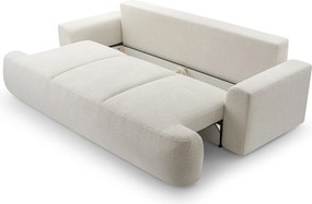 Masseno Sofa FILO z funkcją spania i pojemnikiem na pościel, Rozkładana sofa - Beżowy, CORAL 65