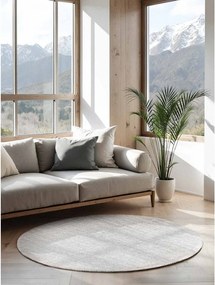 Jasnoszary okrągły dywan dwustronny tkany ręcznie z juty ø 160 cm Bouclé Jaipur – Hanse Home