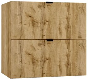 Szafka łazienkowa z 2 szufladami złoty dąb 60cm - Olia 10X