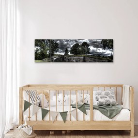 Obraz zachmurzonego nieba (170x50 cm)