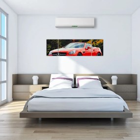 Obraz - czerwony Mercedes (170x50 cm)