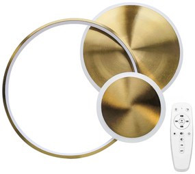 Lampa sufitowa APP1711-C plafon LED Złota Szczotkowana + pilot