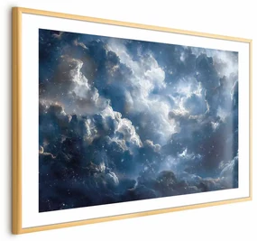 Plakat Astronomiczne cuda 60x40cm z ramą złotą z marginesem ARTGEIST B
