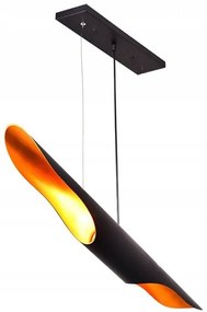 Lampa Sufitowa APP298-1CP Tuba  60cm Czarna