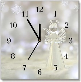 Zegar ścienny Świeta Szklany Aniołek Ozdoba