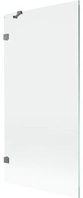 Mexen Lunar parawan nawannowy 1-skrzydłowy 90 x 150 cm, transparent, gun metal - 897-090-000-95-00