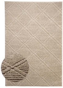 Dywan nowoczesny 3D Arc Romby beżowy 160 cm x 230 cm