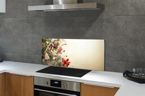 Panel szklany do Kuchni Zimowa Kompozycja z Piernikami