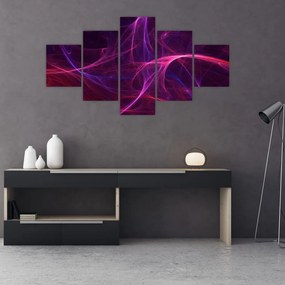 Abstrakcyjny obraz krzywych (125x70 cm)