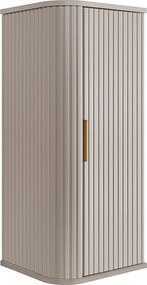 Szafka łazienkowa, kaszmir, uchwyt złoty, 79 x 35,5 x 31,5 cm