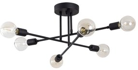 Czarna lampa sufitowa 64x64 cm Flower – Opviq lights