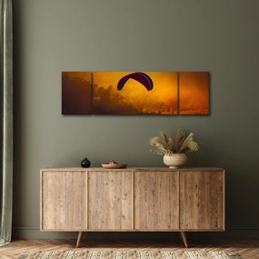 Obraz spadochroniarza o zachodzie słońca (170x50 cm)