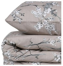 Brązowa pościel dwuosobowa z bawełny renforcé 240x220 cm Chicory – Mijolnir