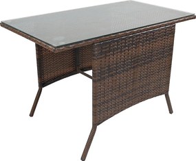 Stół ogrodowy Raloso Brązowy W. 74 x S. 114 x G. 64 cm