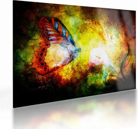 Obraz na szkle - Kosmiczny motyl (70x50 cm)