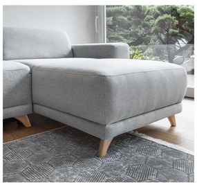 Jasnoszary rozkładany/ze schowkiem narożnik Classy Sophie – Miuform